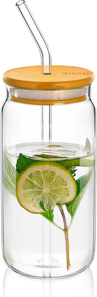 Изображение товара Стакан Wilmax WL-888610/A (с крышкой и соломинкой)