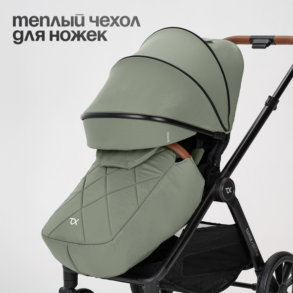 Изображение товара Детская универсальная коляска Tomix Prime 2 в 1 D1/2 (Olive)