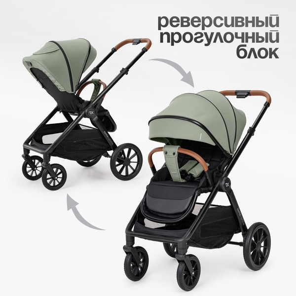 Изображение товара Детская универсальная коляска Tomix Prime 2 в 1 D1/2 (Olive)