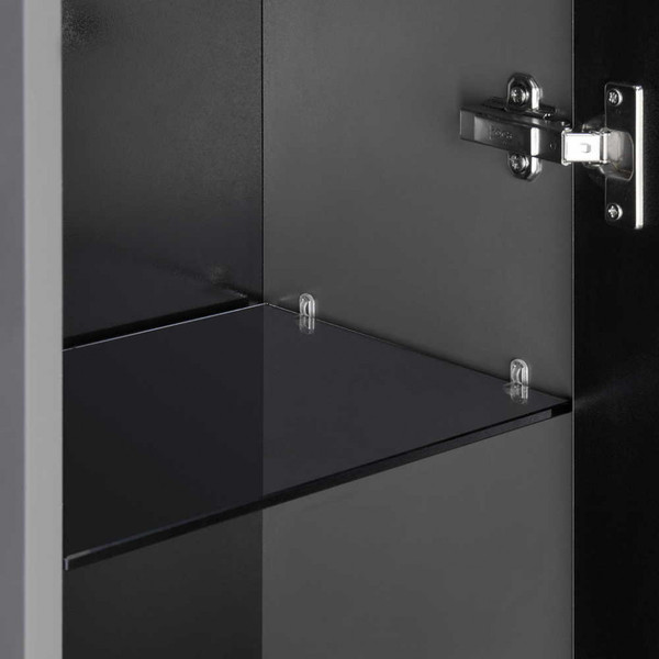 Изображение товара Шкаф-полупенал для ванной Акватон Ар-Деко / 1A284703DD8D0 (серый кобальт)