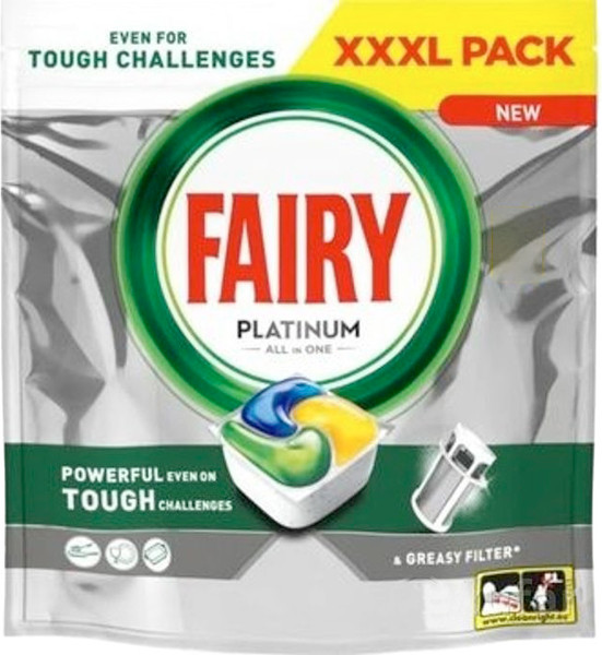 Изображение товара Капсулы для посудомоечных машин Fairy Platinum All in One Lemon (81шт)
