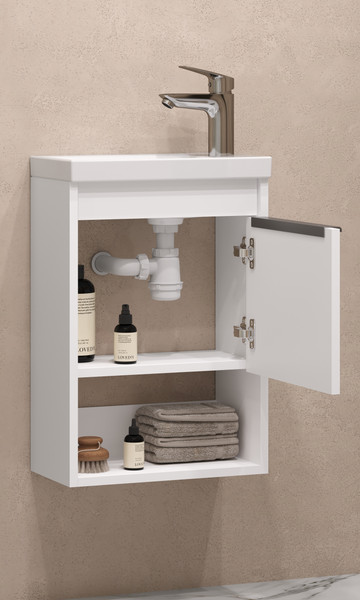 Изображение товара Тумба под умывальник Акватон Хоуп 40 / 1A287101HP2B0 (белый матовый)