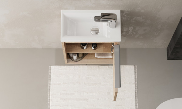 Изображение товара Тумба под умывальник Акватон Хоуп 40 / 1A287101HP6C0 (орех)