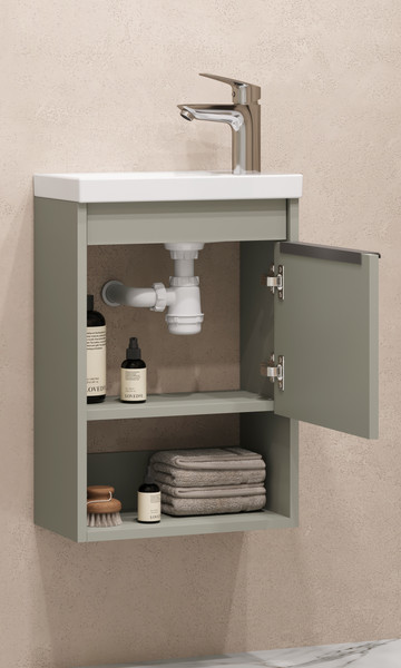 Изображение товара Тумба под умывальник Акватон Хоуп 40 / 1A287101HP9D0 (хаки)