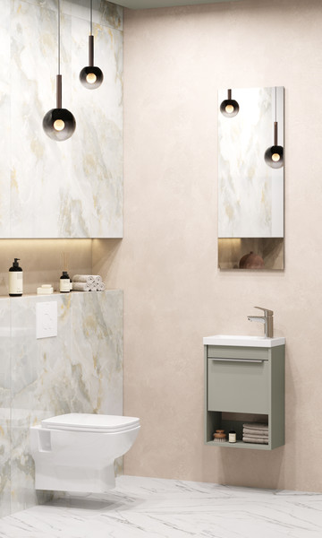 Изображение товара Тумба под умывальник Акватон Хоуп 40 / 1A287101HP9D0 (хаки)