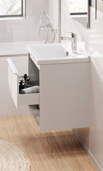 Изображение товара Тумба под умывальник Акватон Хоуп 60 / 1A287201HP2B0 (белый матовый)