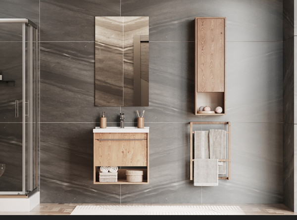 Изображение товара Тумба под умывальник Акватон Хоуп 60 / 1A287201HP6C0 (орех)