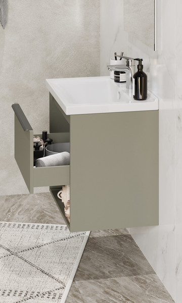 Изображение товара Тумба под умывальник Акватон Хоуп 60 / 1A287201HP9D0 (хаки)