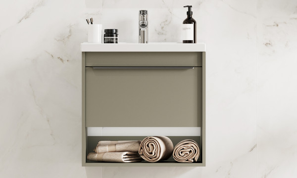 Изображение товара Тумба под умывальник Акватон Хоуп 60 / 1A287201HP9D0 (хаки)