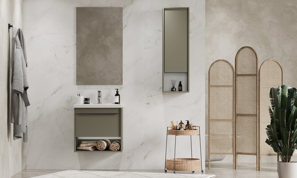 Изображение товара Тумба под умывальник Акватон Хоуп 60 / 1A287201HP9D0 (хаки)