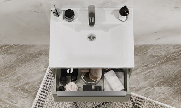 Изображение товара Тумба под умывальник Акватон Хоуп 60 / 1A287201HP9D0 (хаки)