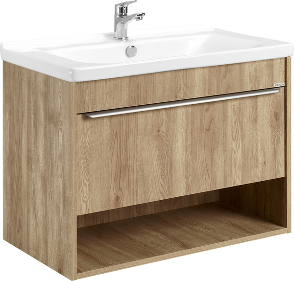 Изображение товара Тумба под умывальник Акватон Хоуп 80 / 1A287301HP6C0 (орех)