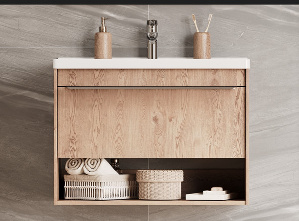 Изображение товара Тумба под умывальник Акватон Хоуп 80 / 1A287301HP6C0 (орех)