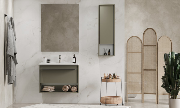 Изображение товара Тумба под умывальник Акватон Хоуп 80 / 1A287301HP9D0 (хаки)