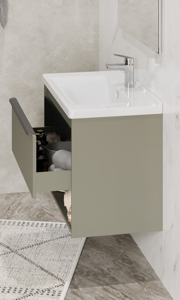 Изображение товара Тумба под умывальник Акватон Хоуп 80 / 1A287301HP9D0 (хаки)