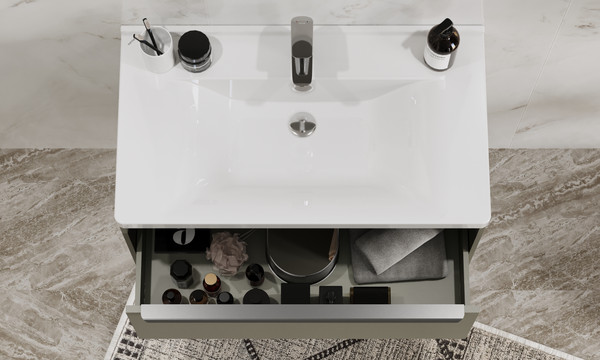 Изображение товара Тумба под умывальник Акватон Хоуп 80 / 1A287301HP9D0 (хаки)