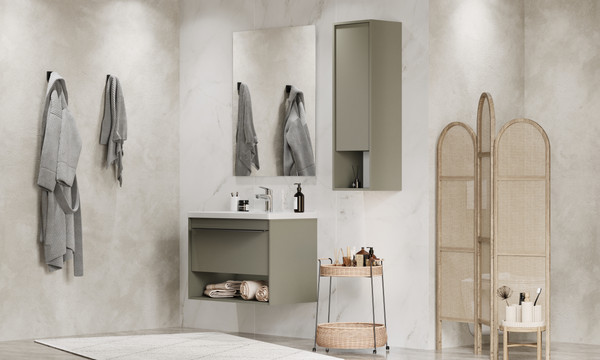 Изображение товара Тумба под умывальник Акватон Хоуп 80 / 1A287301HP9D0 (хаки)