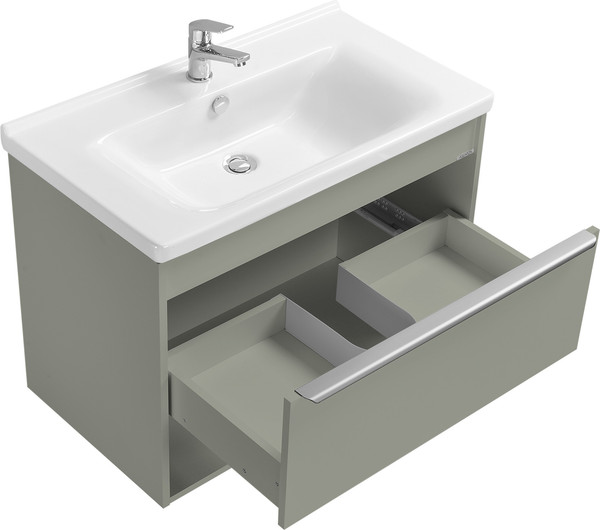 Изображение товара Тумба под умывальник Акватон Хоуп 80 / 1A287301HP9D0 (хаки)