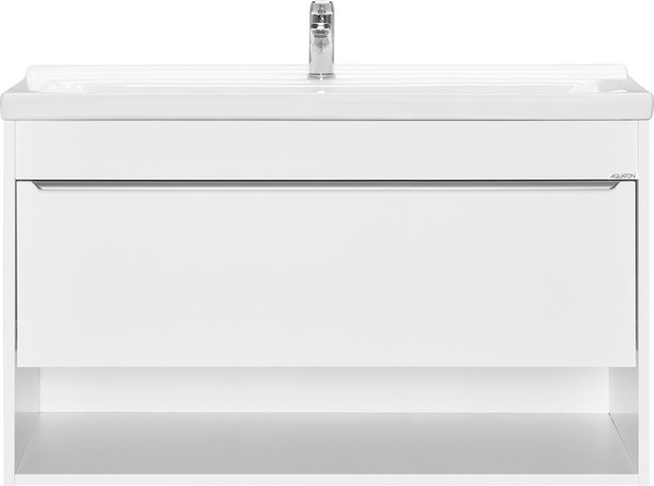 Изображение товара Тумба под умывальник Акватон Хоуп 100 / 1A287401HP2B0 (белый матовый)