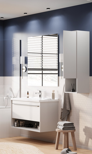 Изображение товара Тумба под умывальник Акватон Хоуп 100 / 1A287401HP2B0 (белый матовый)