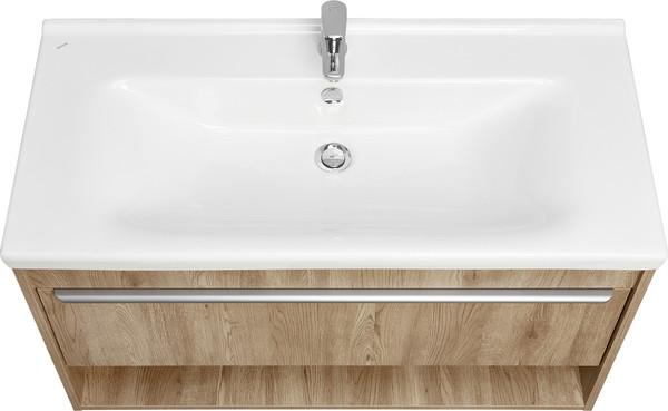 Изображение товара Тумба под умывальник Акватон Хоуп 100 / 1A287401HP6C0 (орех)