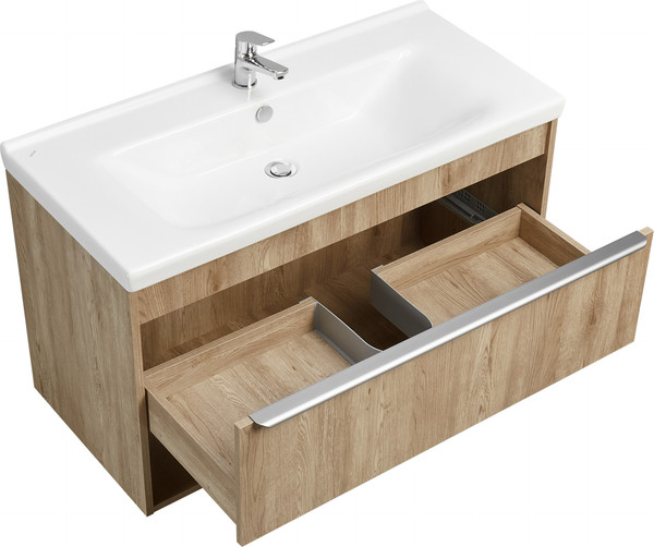 Изображение товара Тумба под умывальник Акватон Хоуп 100 / 1A287401HP6C0 (орех)