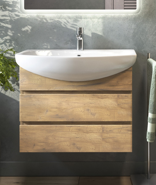 Изображение товара Тумба под умывальник Vigo Wing 700-0-2 (дуб золотой)