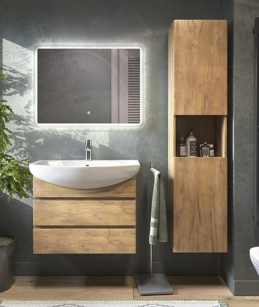 Изображение товара Тумба под умывальник Vigo Wing 700-0-2 (дуб золотой)