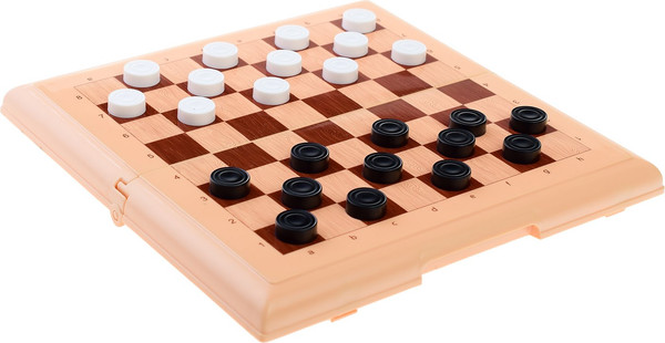 Изображение товара Набор настольных игр Десятое королевство Шашки-Шахматы / 03889 (бежевый/черный)