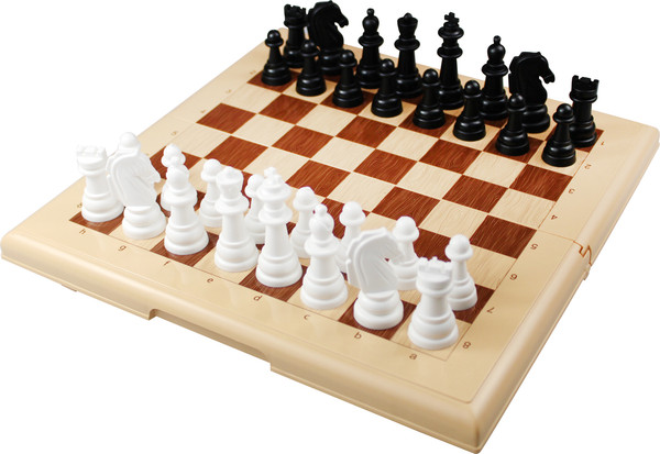 Изображение товара Набор настольных игр Десятое королевство Шашки-Шахматы / 03889 (бежевый/черный)