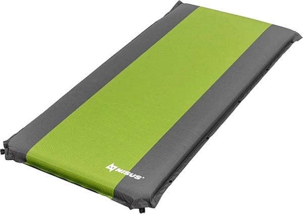 Изображение товара Туристический коврик Nisus 190x90x10 / N-010 W-LGG (серый/салатовый)