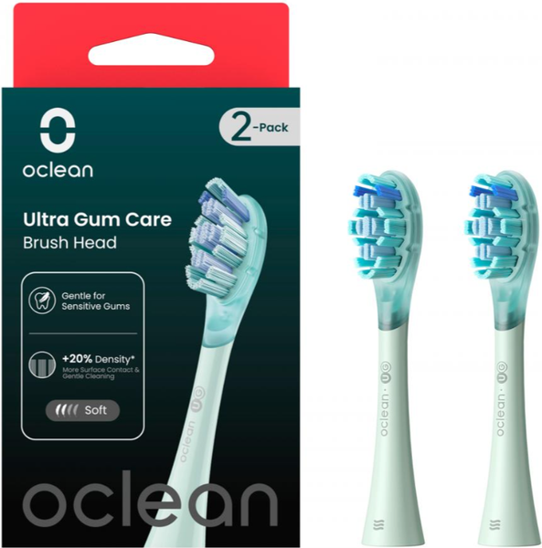 Изображение товара Набор насадок для зубной щетки Oclean Ultra Gum Care UG01 (2шт, зеленый)