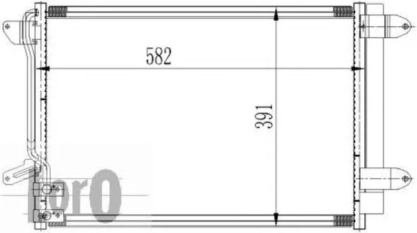 Изображение товара Радиатор кондиционера Loro 053-016-0001