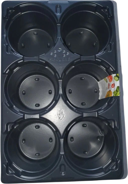 Изображение товара Кассета для рассады ГазонCity 80x80 6 ячеек (5шт)