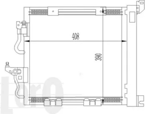 Изображение товара Радиатор кондиционера Loro 037-016-0029