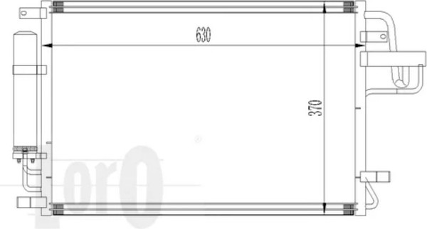 Изображение товара Радиатор кондиционера Loro 019-016-0010