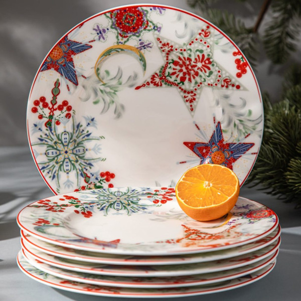 Изображение товара Набор тарелок Mix&Match Home Счастливая Звезда MHCNPO30188-4 (4шт)