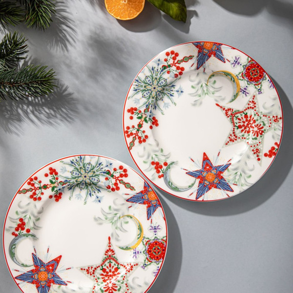 Изображение товара Набор тарелок Mix&Match Home Счастливая Звезда MHCNPO30188-4 (4шт)