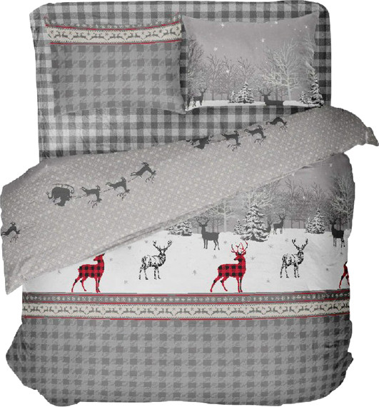 Комплект постельного белья Блакiт Фланель 2сп 70х70 Лапландия 4531 / 615901