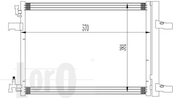 Изображение товара Радиатор кондиционера Loro 037-016-0032