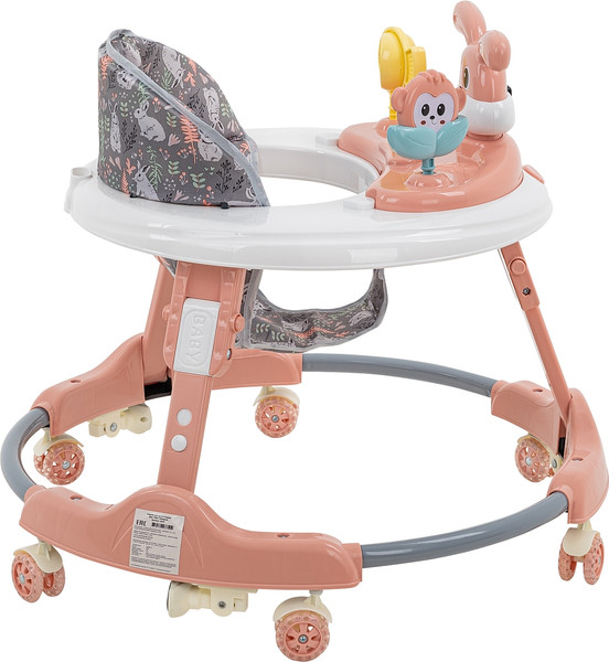 Изображение товара Ходунки Bambola Роджер / 661R (розовый/бежевый)