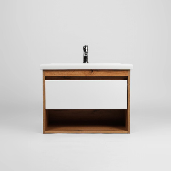 Изображение товара Тумба с умывальником Viant Бостон Como 70 / VBOS70CO-T1YP+S-UM-COM70/1-w