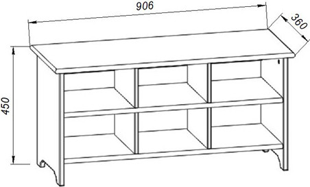 Изображение товара Тумба в прихожую ММЦ Вествик 900 (браун)
