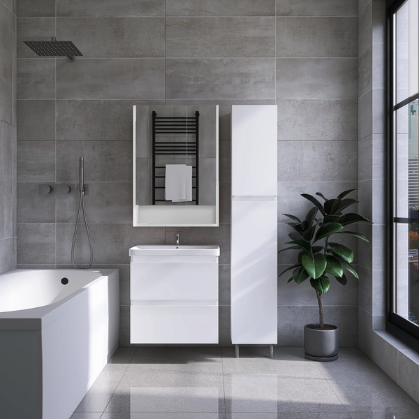 Изображение товара Тумба с умывальником Viant Мальта Como 80 / VMAL80COBEL-T2YP+S-UM-COM80/1-w