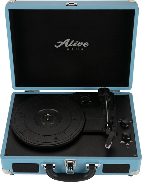 Изображение товара Проигрыватель виниловых пластинок Alive Audio Vibe AAMIM-01-BL (синий)
