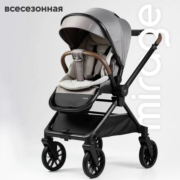 Изображение товара Детская прогулочная коляска Tomix Mirage D900/1 (Grey)
