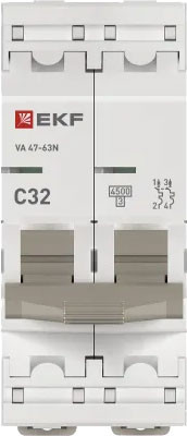 Изображение товара Выключатель автоматический EKF PROxima ВА 47-63N / M634232C