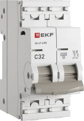 Изображение товара Выключатель автоматический EKF PROxima ВА 47-63N / M634232C