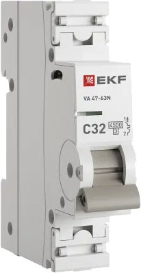Изображение товара Выключатель автоматический EKF PROxima ВА 47-63N / M634132C