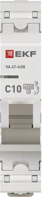Изображение товара Выключатель автоматический EKF PROxima ВА 47-63N / M634110C